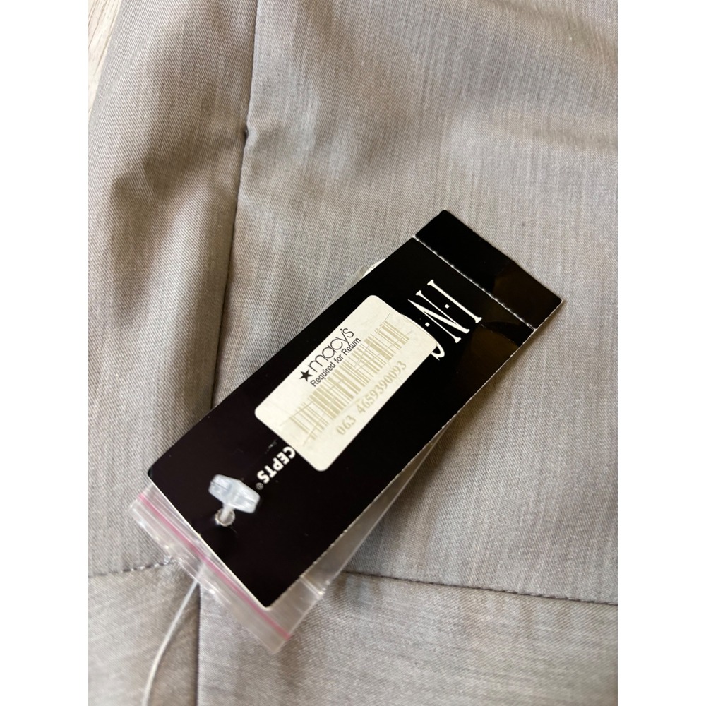 NWT INC International Concepts Women's Gray Wide Leg Pants Size 10 Button Detail - Picture 8 of 10